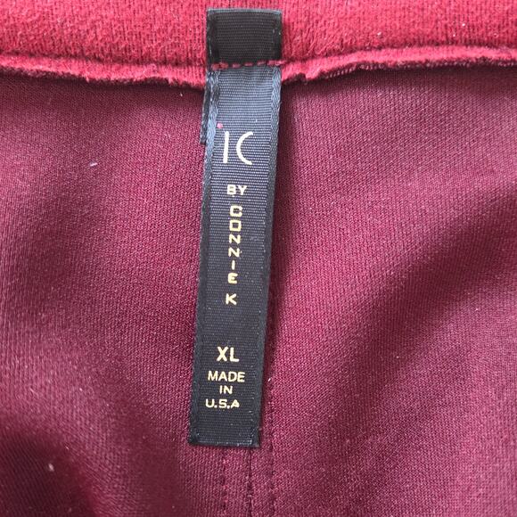 IC by CONNIE K Open Front Cardigan Jacket size XL, Square Botton Pockets - Picture 5 of 10